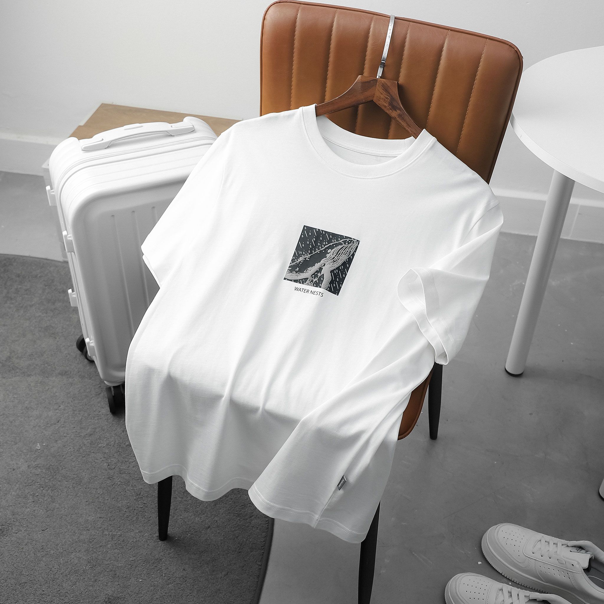  Áo T shirt họa tiết in Water Nests FSTS020 