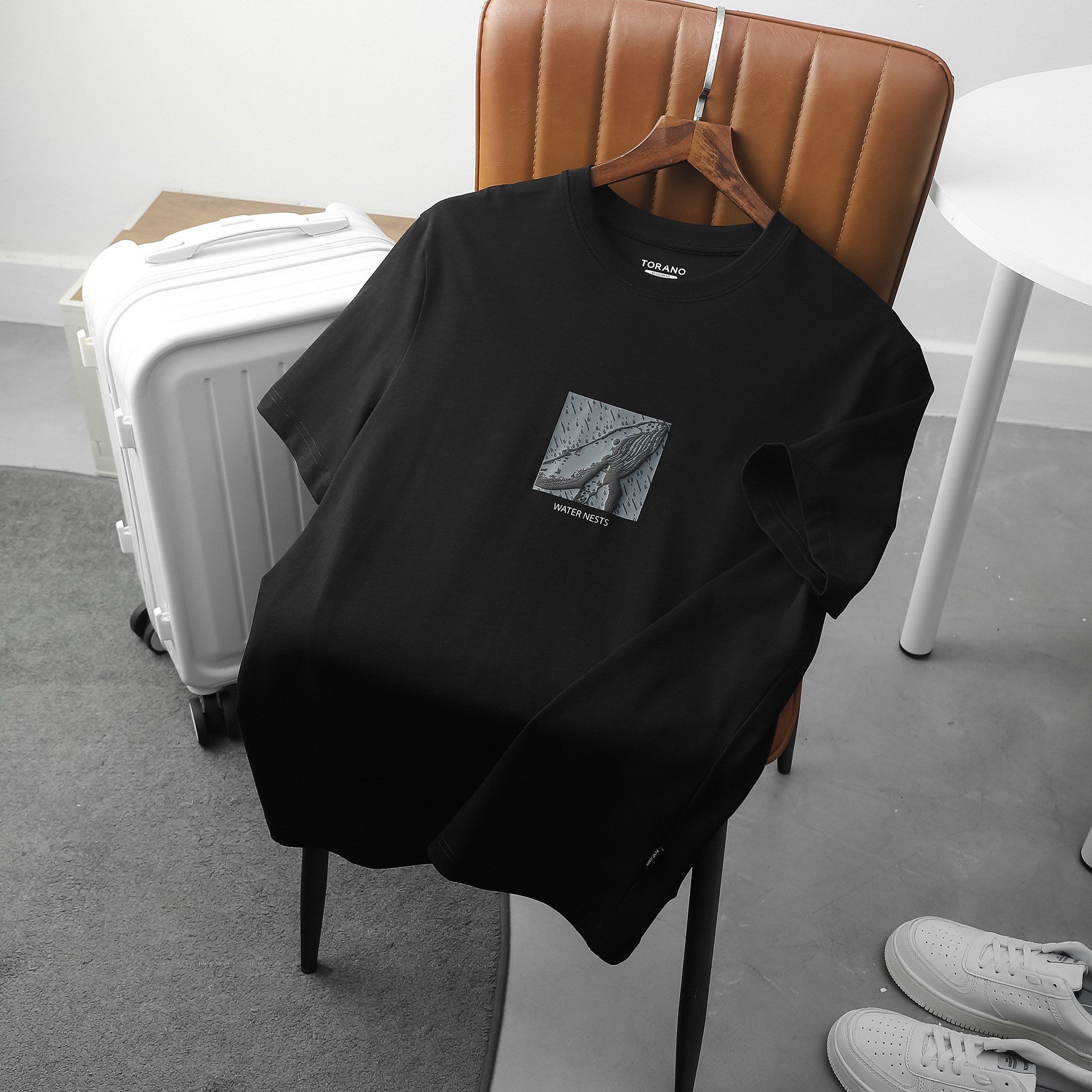  Áo T shirt họa tiết in Water Nests FSTS020 