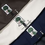  Áo T shirt họa tiết thêu ngực FSTS027 