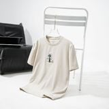  Áo T shirt họa tiết thêu ngực FSTS027 