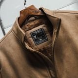  Áo khoác da lộn basic cổ cao FWCL002 