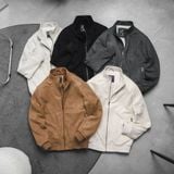  Áo khoác da lộn basic cổ cao FWCL002 