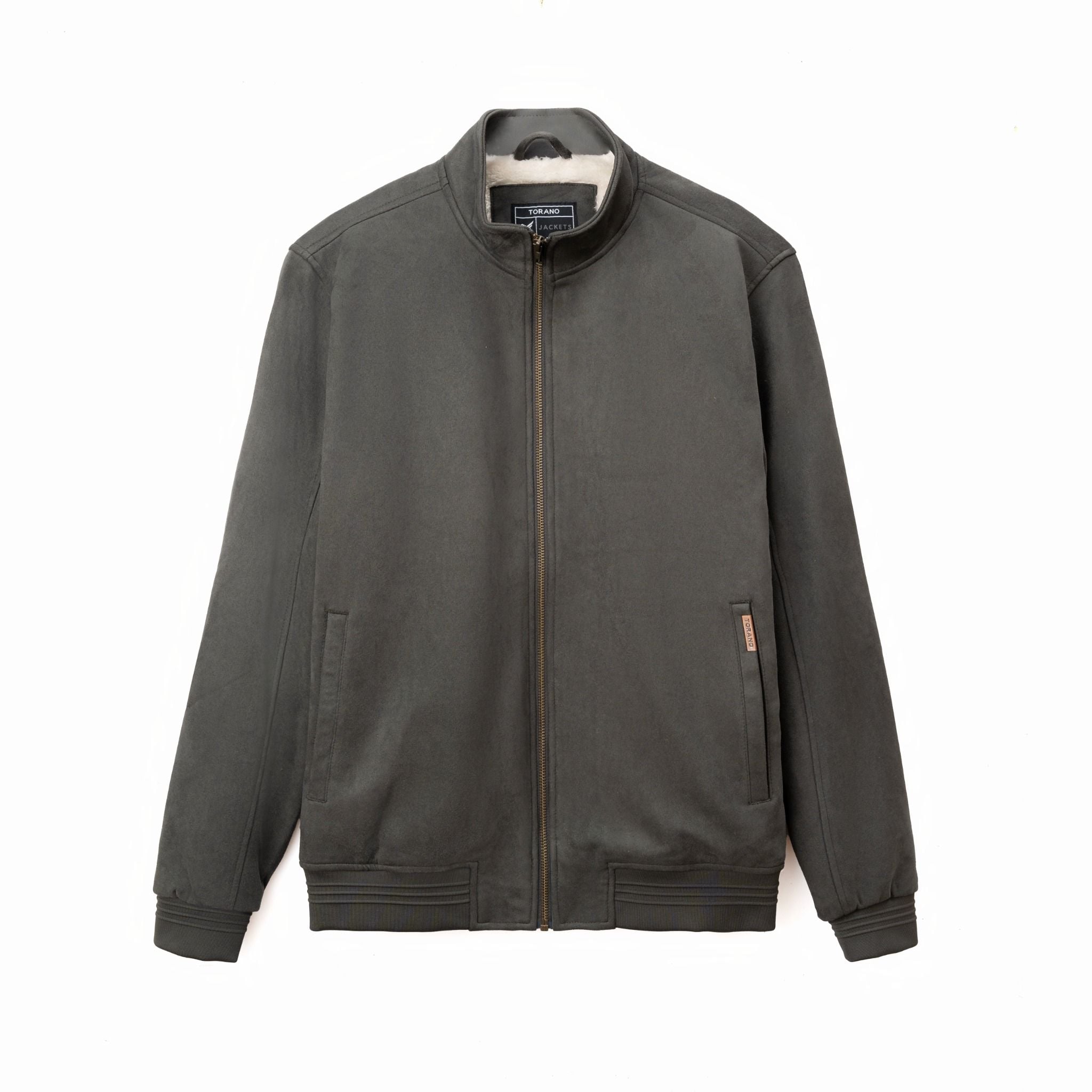  Áo khoác da lộn basic cổ cao FWCL002 