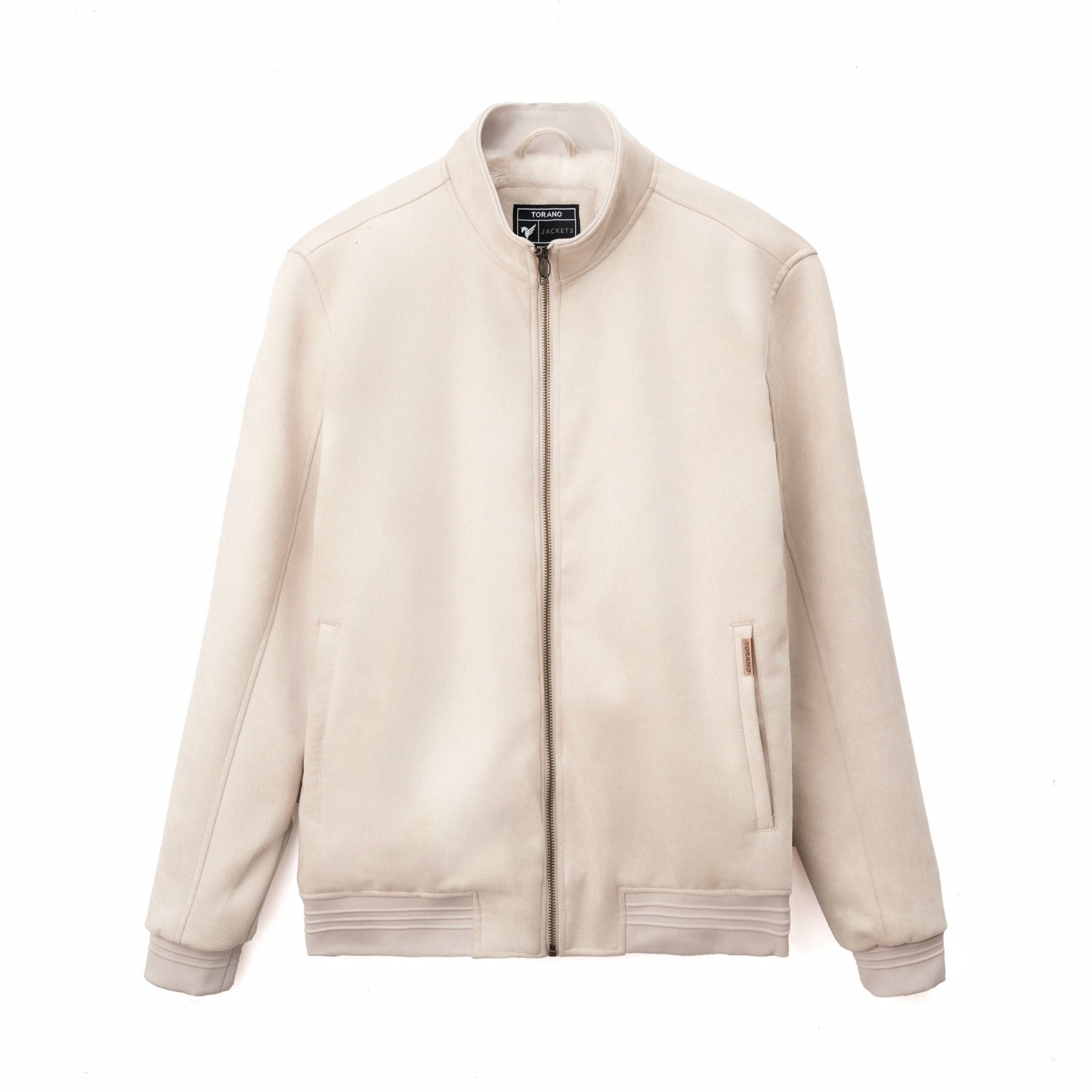  Áo khoác da lộn basic cổ cao FWCL002 