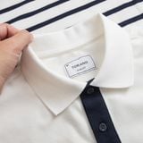  Áo polo kẻ ngang bo tay phối màu GSTP039 