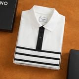  Áo polo kẻ ngang bo tay phối màu GSTP039 
