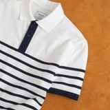  Áo polo kẻ ngang bo tay phối màu GSTP039 