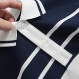  Áo polo kẻ ngang bo tay kẻ line GSTP040 