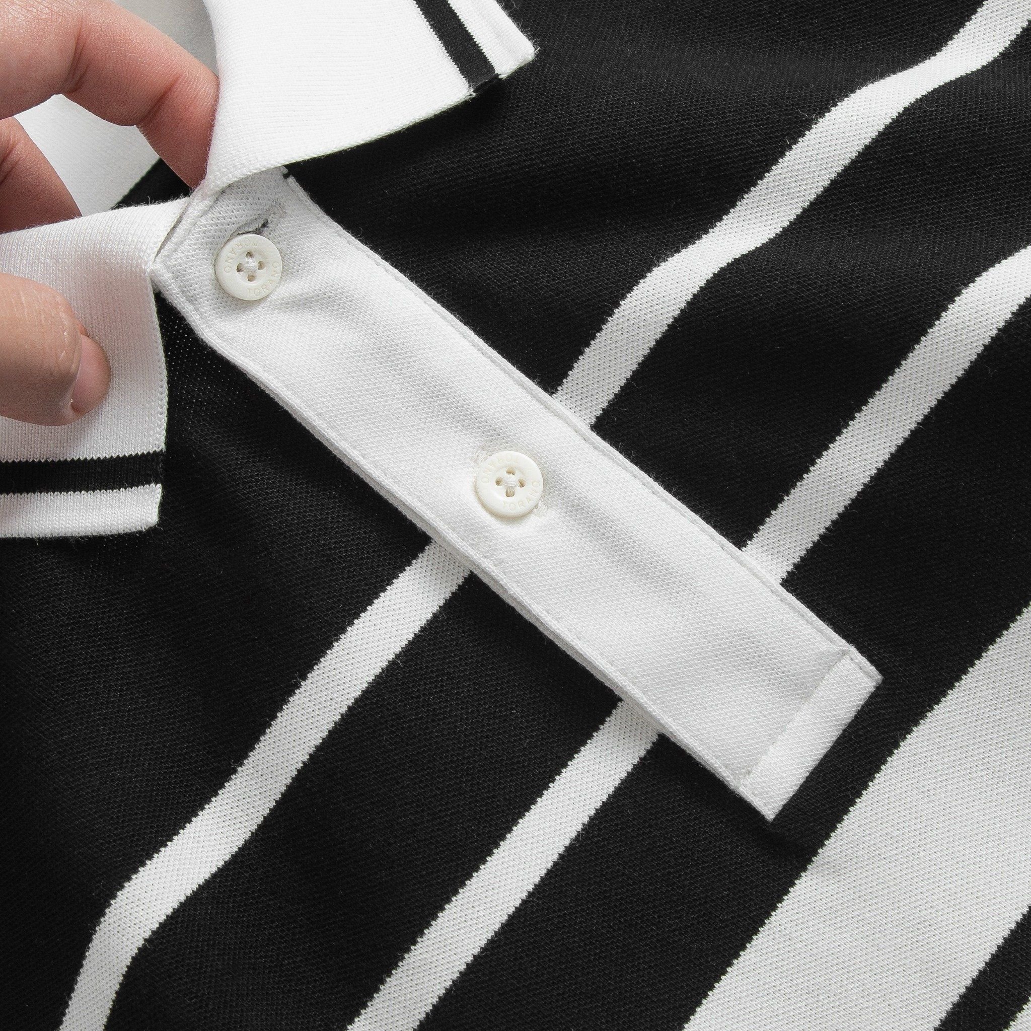  Áo polo kẻ ngang bo tay kẻ line GSTP040 