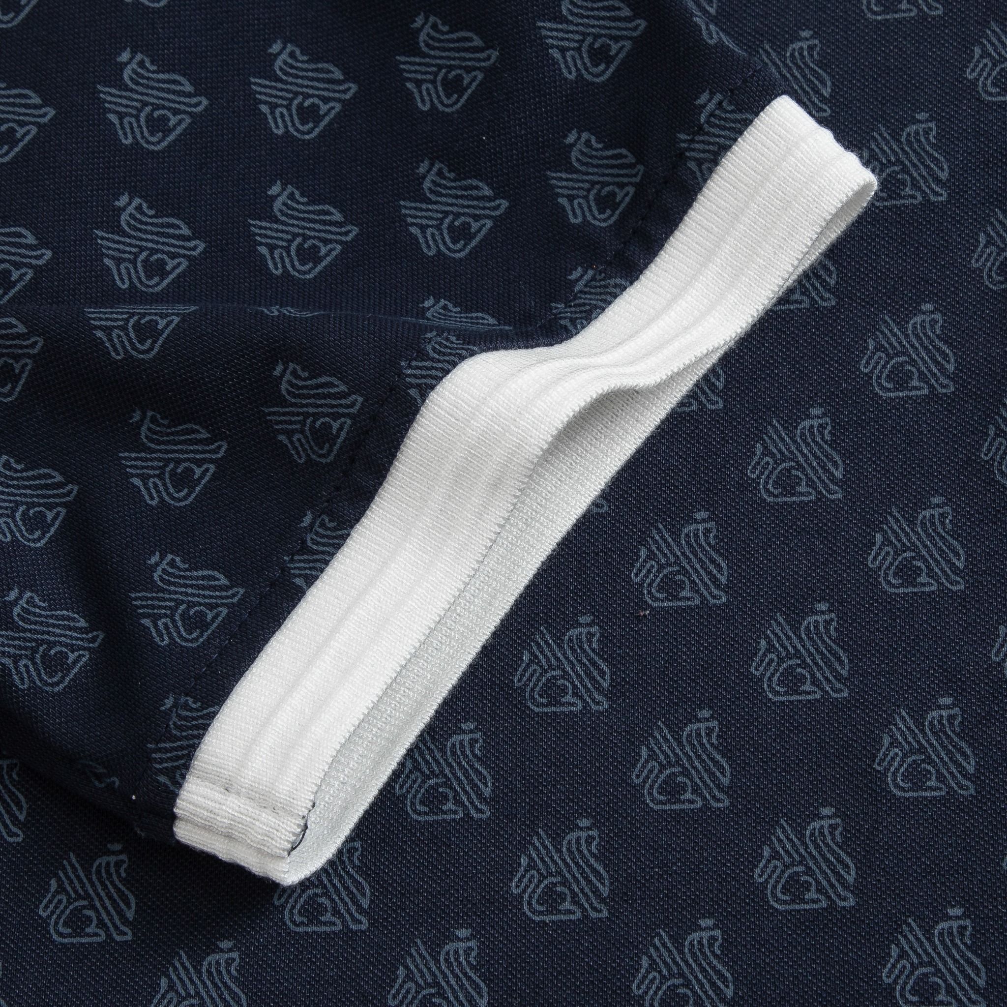  Áo polo monogram in tràn họa tiết GSTP051 