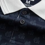  Áo polo monogram in tràn họa tiết GSTP051 