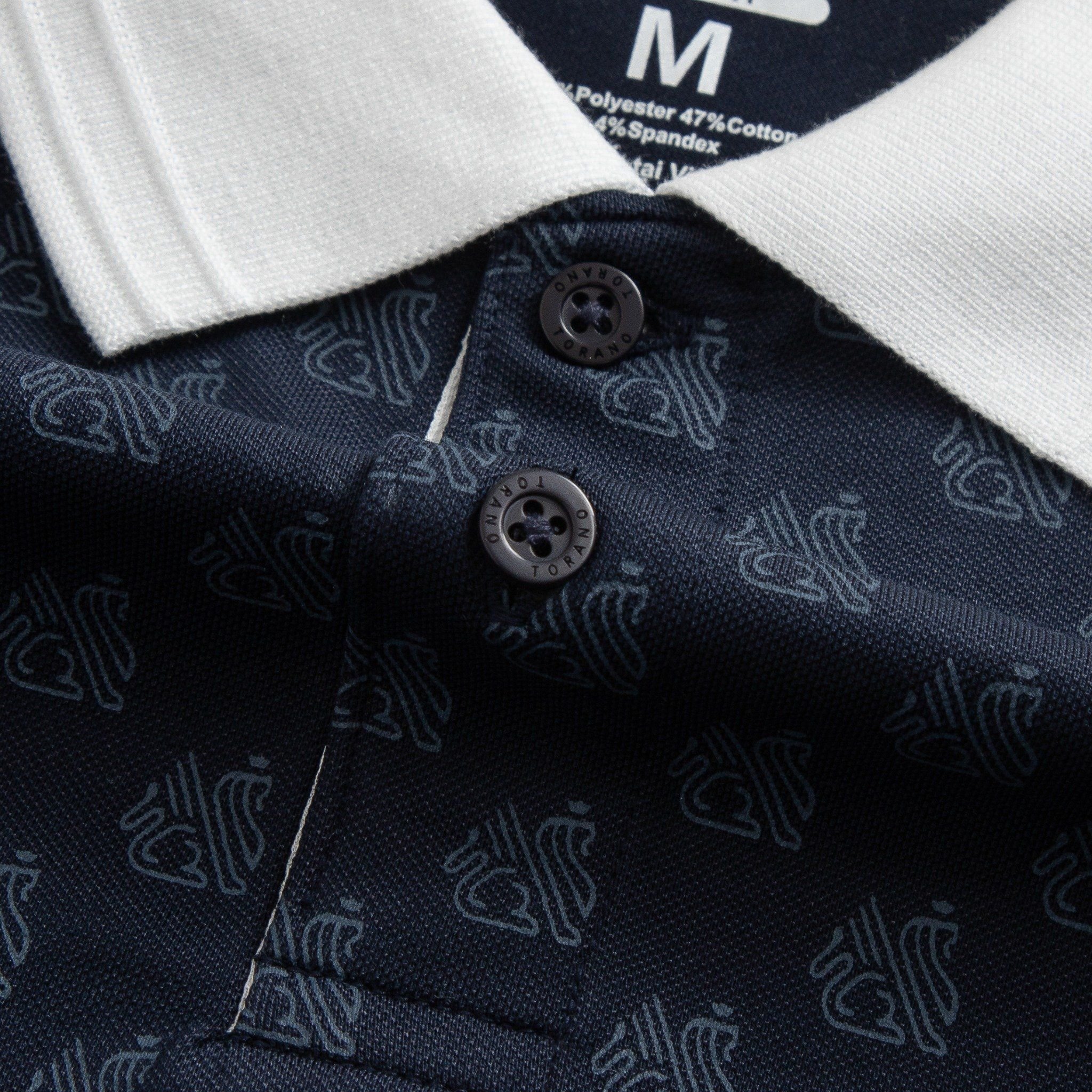  Áo polo monogram in tràn họa tiết GSTP051 