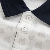  Áo polo monogram in tràn họa tiết GSTP051 