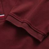  Áo polo trơn bo kẻ thêu logo ngực GSTP066 