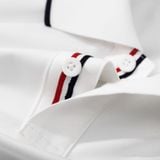  Áo polo trơn bo kẻ thêu logo ngực GSTP048 