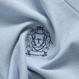  Áo polo trơn bo tay kẻ thêu logo ngực GSTP602 
