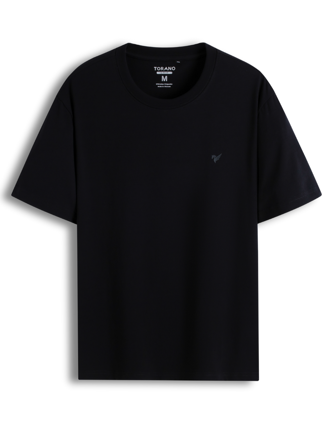  Áo T shirt trơn in logo ngực FSTS001 