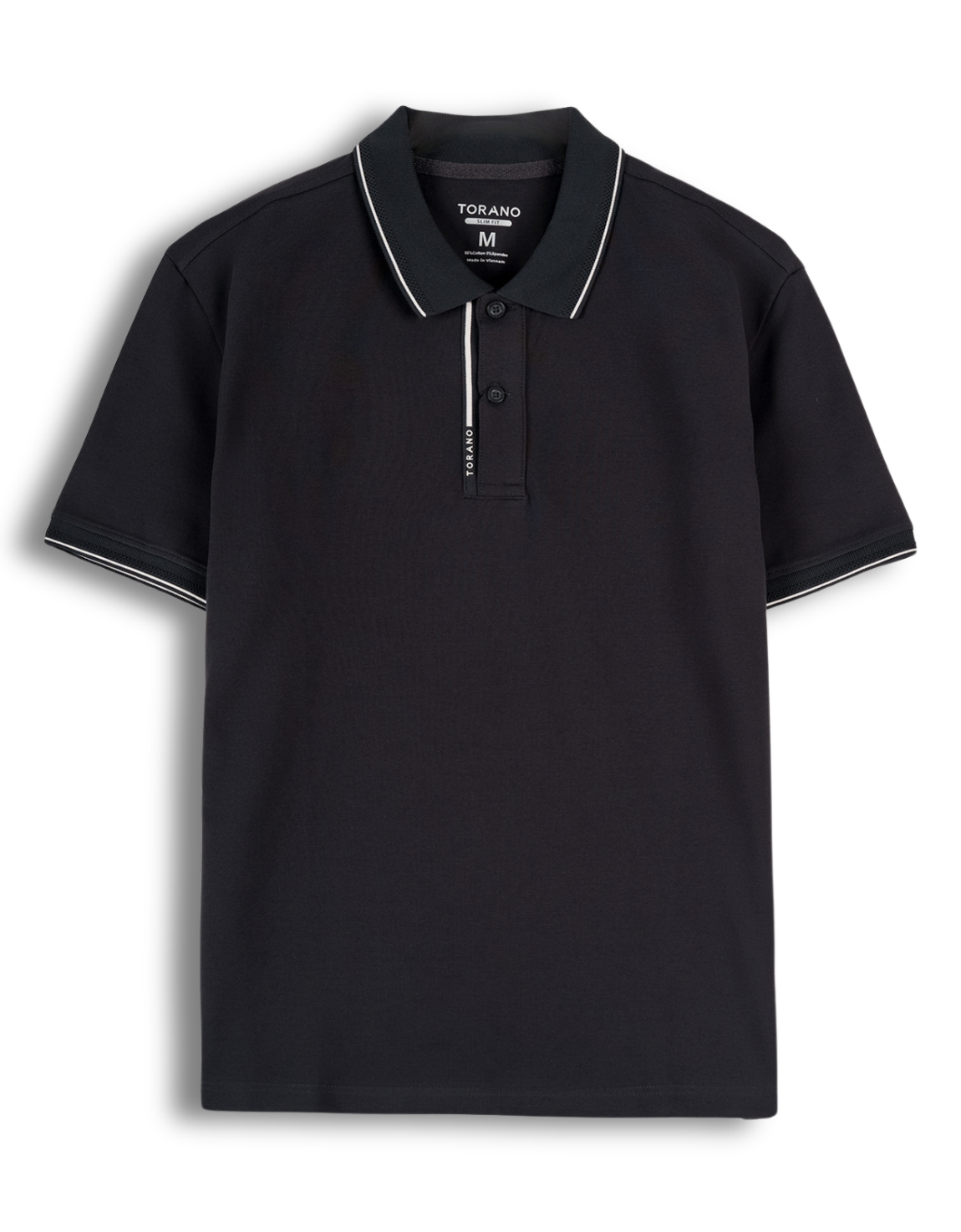  Áo Polo trơn bo kẻ FSTP046 