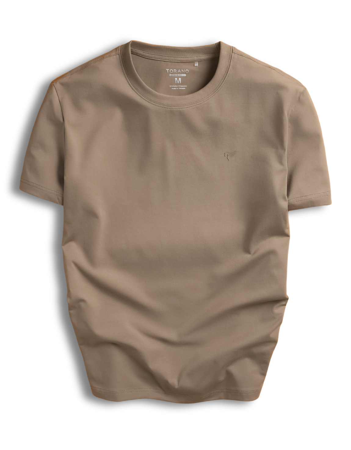  Áo T shirt trơn in logo ngực FSTS001 