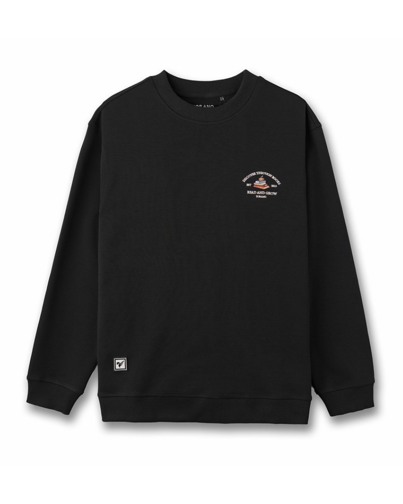  Áo nỉ họa tiết thêu logo ngực Read and Grow FWTW008 