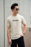 Áo T shirt họa tiết in Brave FSTS004 