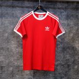  Áo Thun Adidas 3 Sọc Adicolor Màu Đỏ | H37756 Hàng Chính Hãng 