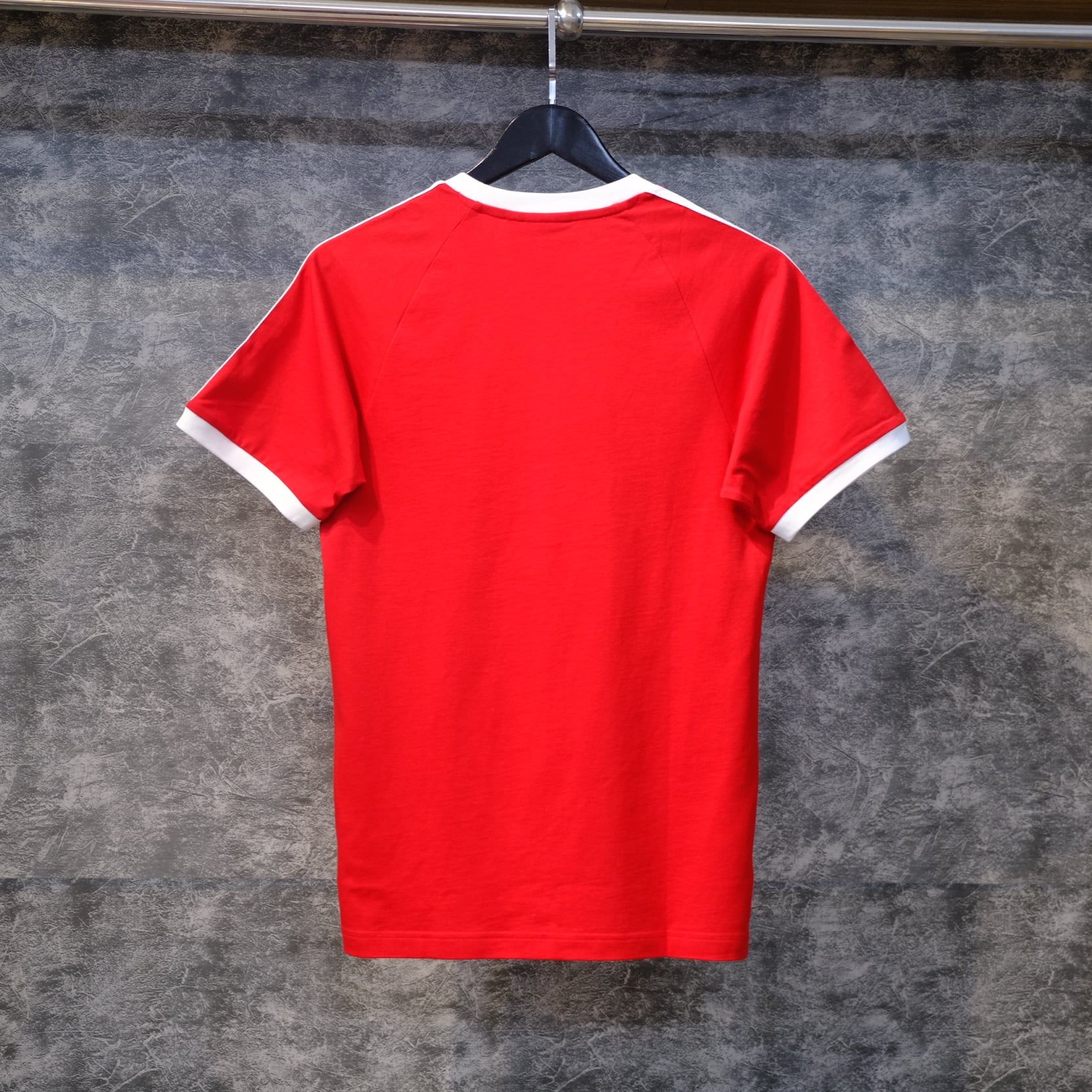  Áo Thun Adidas 3 Sọc Adicolor Màu Đỏ | H37756 Hàng Chính Hãng 