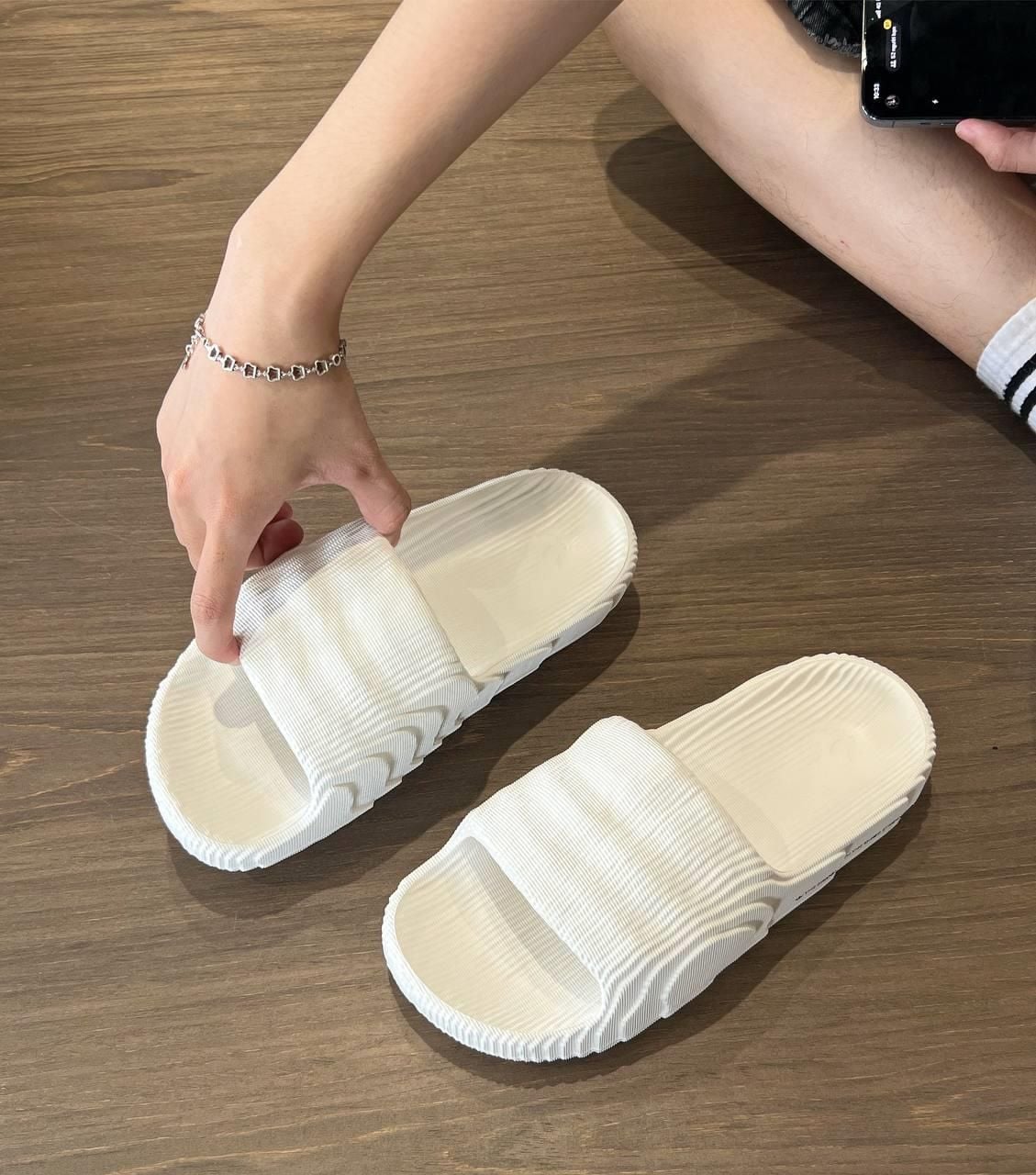  Dép Adidas Adilette 22 Bone[GX6950] Hàng Chính Hãng 