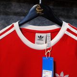  Áo Thun Adidas 3 Sọc Adicolor Màu Đỏ | H37756 Hàng Chính Hãng 
