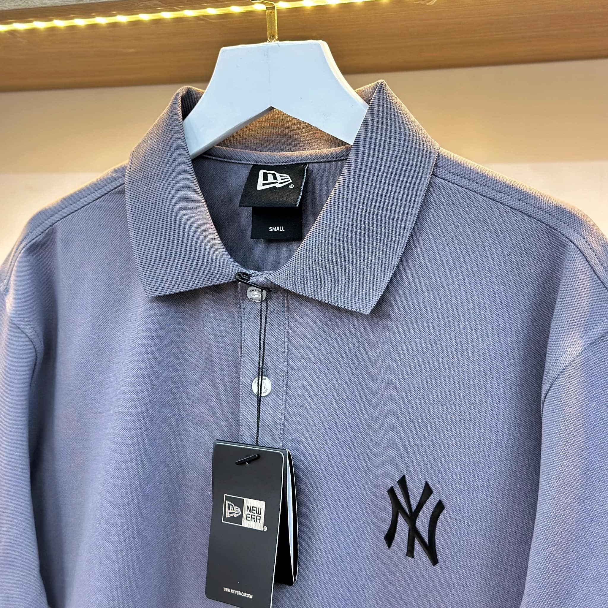  Áo Polo New Era x MLB New York Yankees Light Gray 13718756 