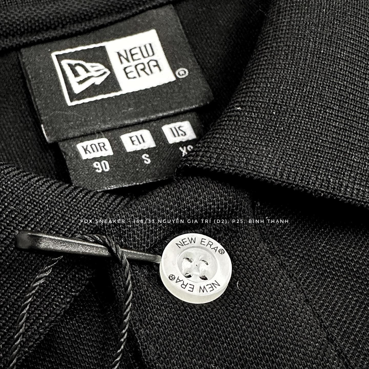  Áo Polo New Era Logo NE Màu Đen | 13113670 Hàng Chính Hãng 