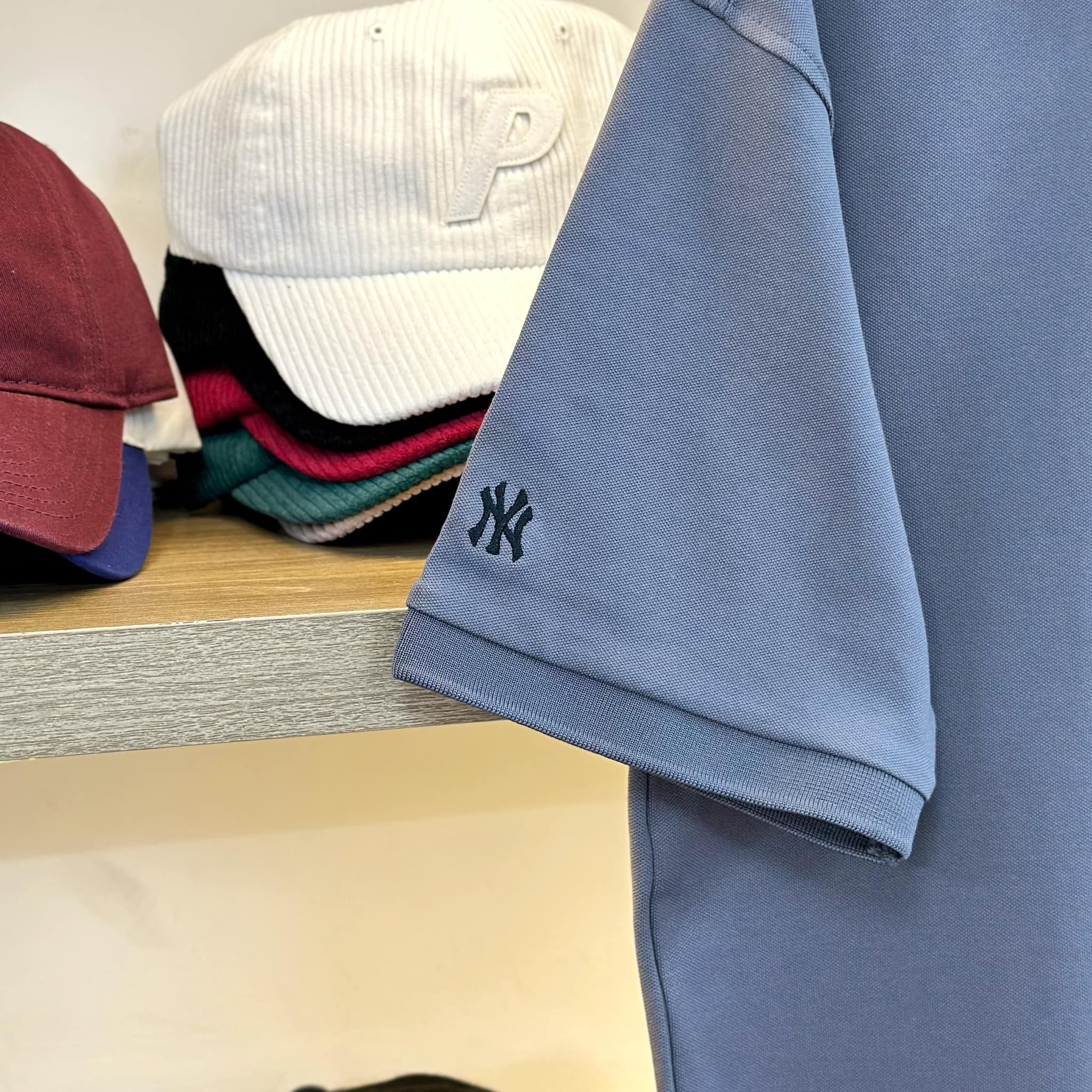  Áo Polo New Era x MLB New York Yankees Light Gray 13718756 