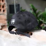  Mũ - Nón MLB Ny Đen Viền Trắng Logo Lớn Hàng Chính Hãng 