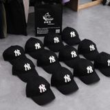  Mũ Nón MLB Màu Đen Logo Ny Bông 