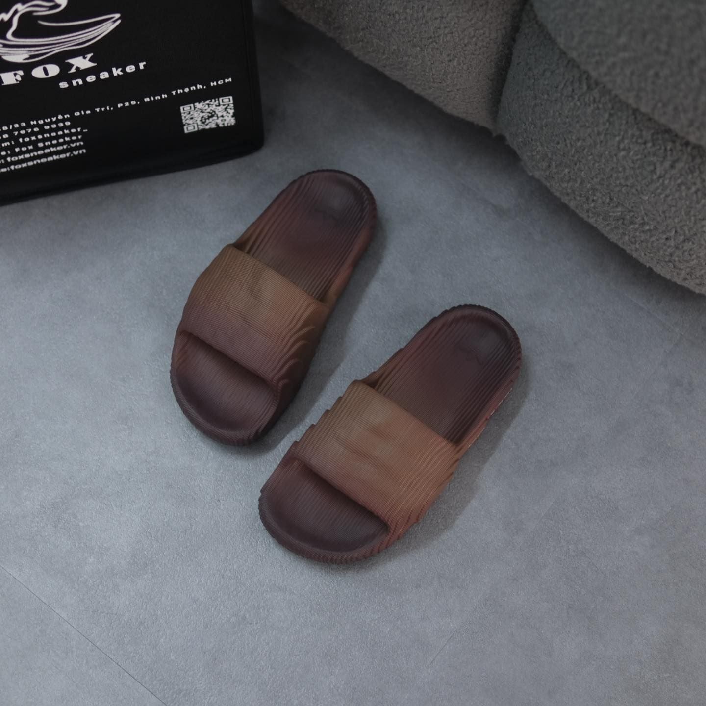  Dép Adidas Adilette22 Màu Nâu Loang | Code: IG7493 