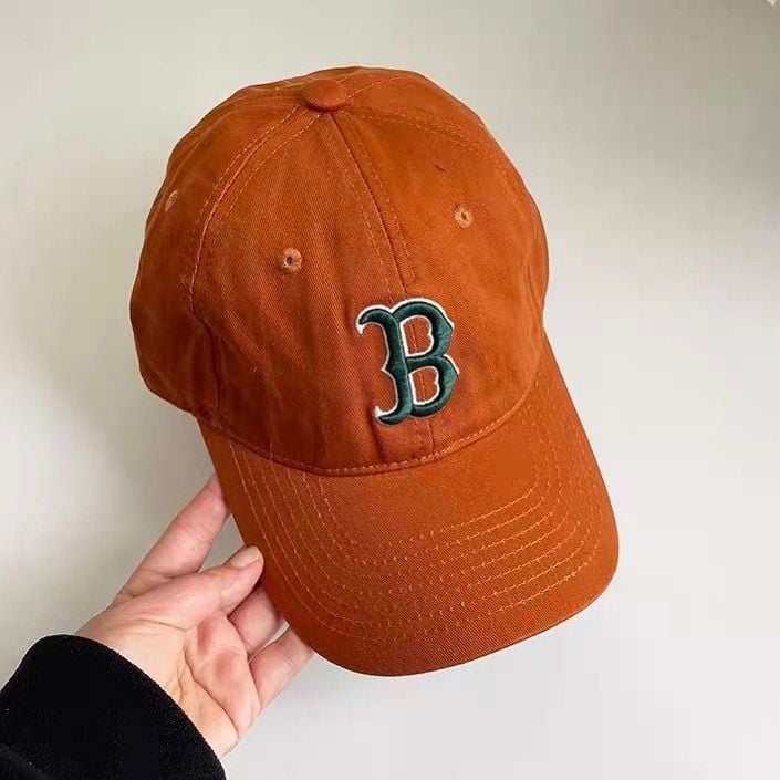  Mũ/Nón MLB Màu Nâu Logo Chữ B Thêu Hàng Chính Hãng - Fox Sneaker 