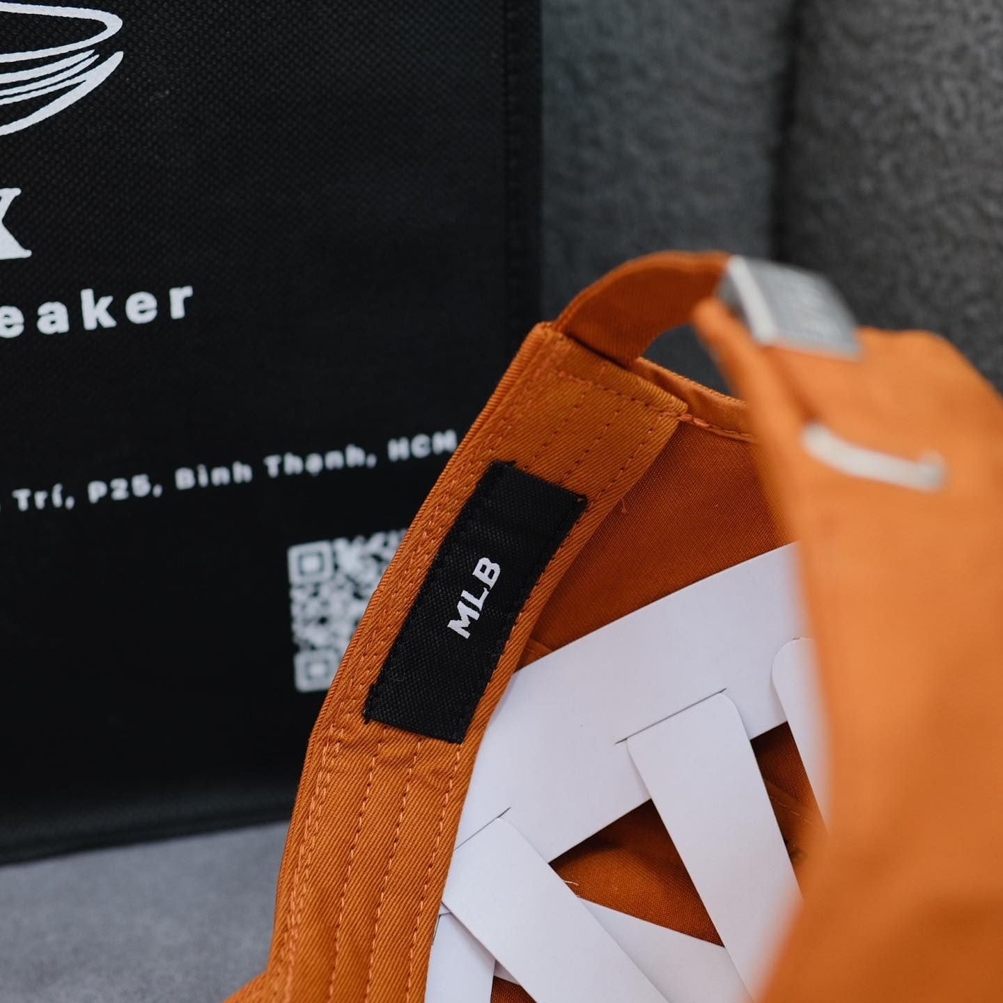  Mũ/Nón MLB Màu Nâu Logo Chữ B Thêu Hàng Chính Hãng - Fox Sneaker 