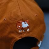  Mũ/Nón MLB Màu Nâu Logo Chữ B Thêu Hàng Chính Hãng - Fox Sneaker 