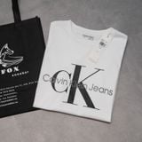  Áo Thun CK Màu Trắng | 40DC813 Hàng Chính Hãng 