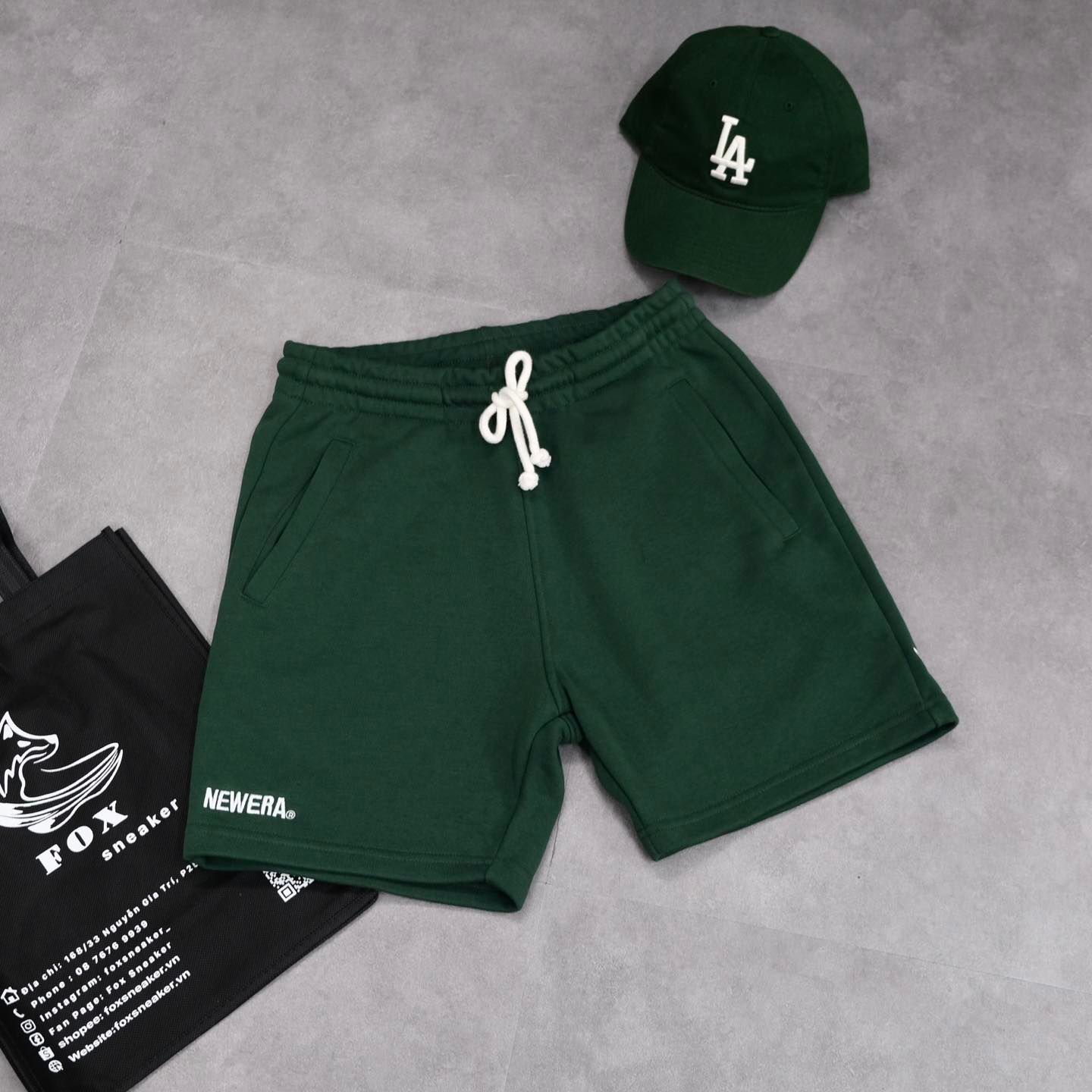  Quần Short New Era Màu Xanh Rêu | 13546527 Hàng Chính Hãng 