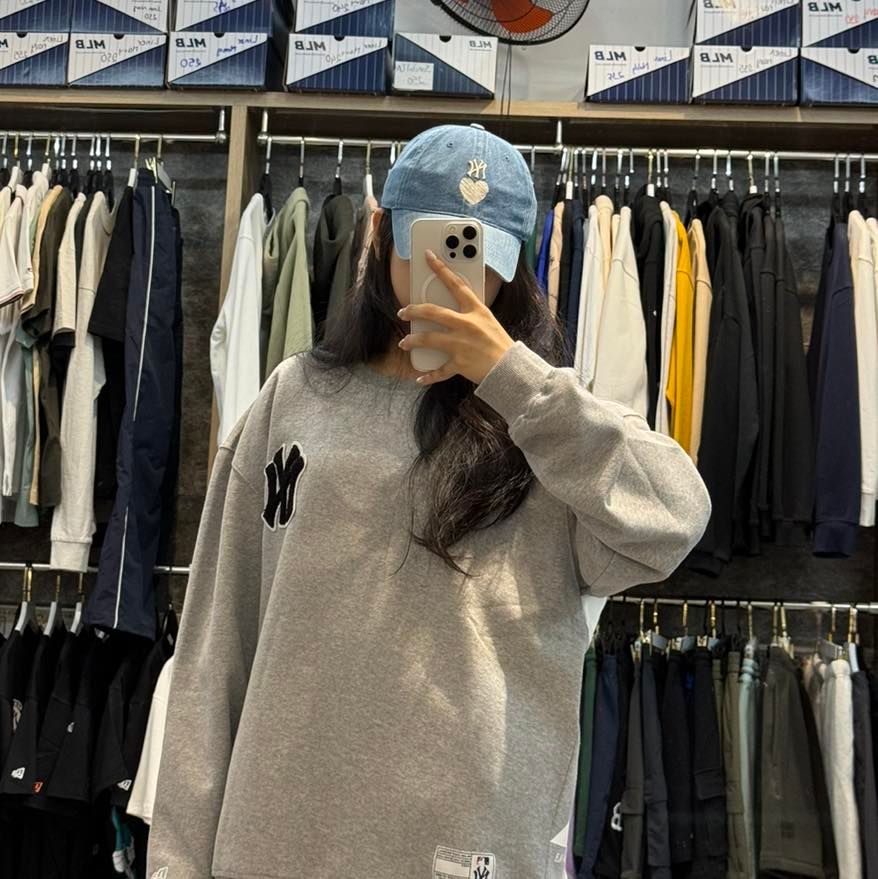  Nón MLB Denim Ny Logo Tim Màu Xanh Jean Chính Hãng 