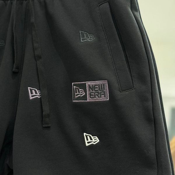  Quần Short New Era Ne Đen Thêu I 14187409 Hàng Chính Hãng 