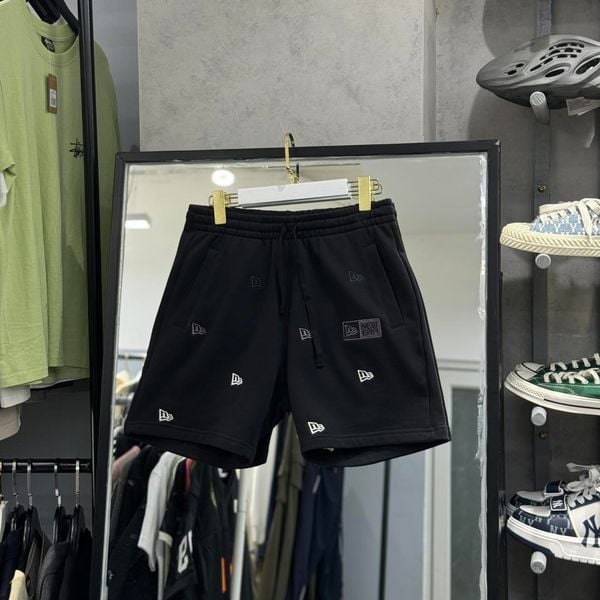  Quần Short New Era Ne Đen Thêu I 14187409 Hàng Chính Hãng 