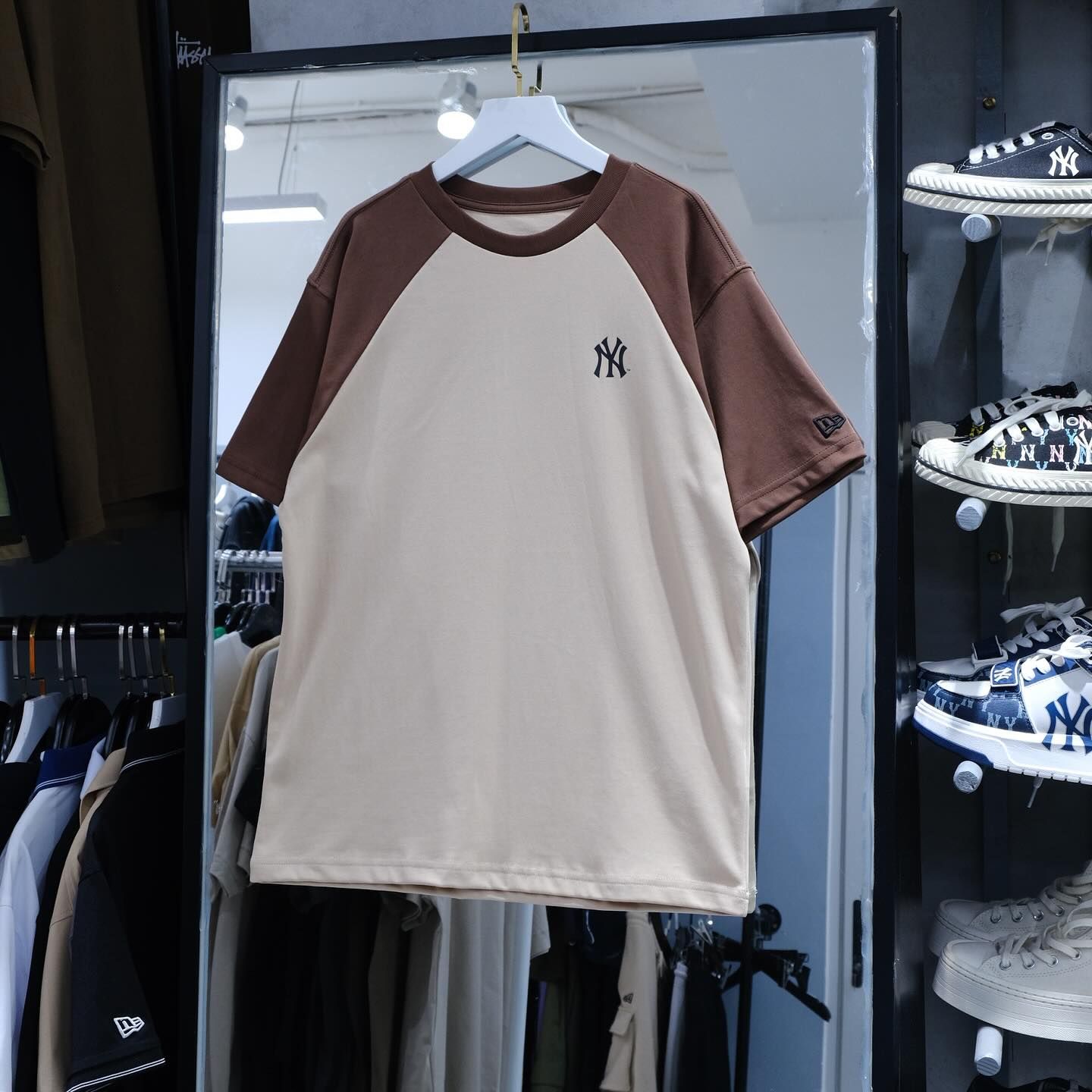  Áo Thun New Era Tay Nâu Trơn I 13586543  Hàng Chính Hãng 