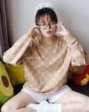  Áo Sweater MLB B Mono SS24 Hàng Chính Hãng Màu Nâu 
