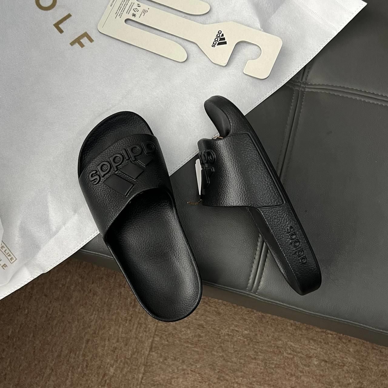  Dép Adidas Adilette Aqua Slides Đen Full V2 IF7371 