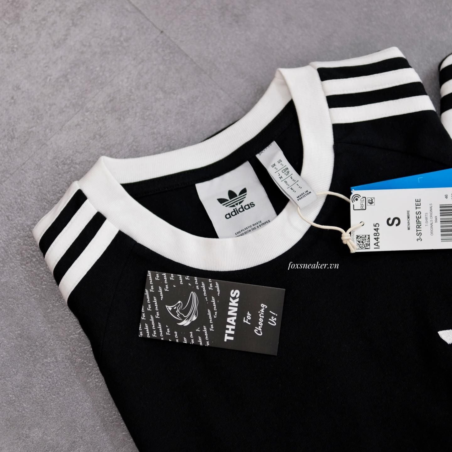  ÁO THUN ADIDAS 3 SỌC ADICOLOR MÀU ĐEN CHÍNH HÃNG - IA4845 