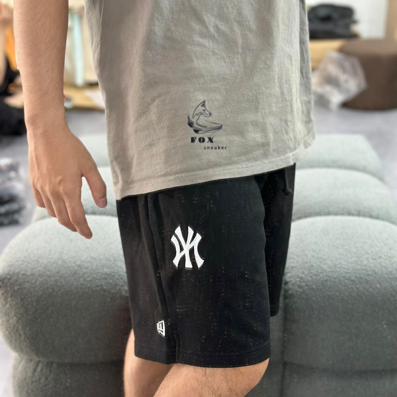  Quần Short New Era Ny Đen CODE: 13546438 Hàng Chính Hãng 