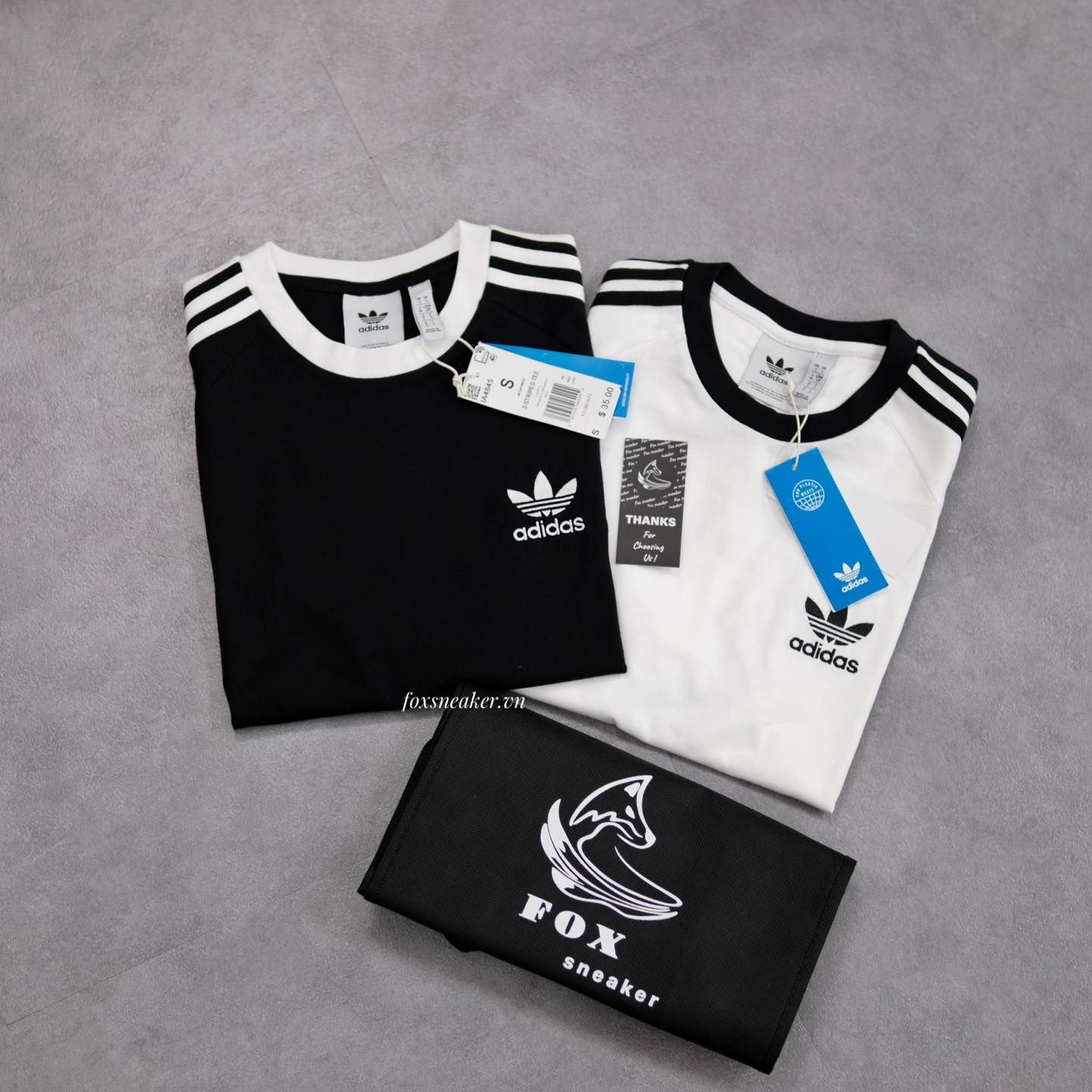  ÁO THUN ADIDAS 3 SỌC ADICOLOR MÀU ĐEN CHÍNH HÃNG - IA4845 