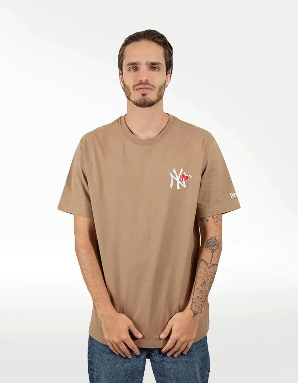  SALE - Áo Thun New Era Ny Tim Khaki 13527218 